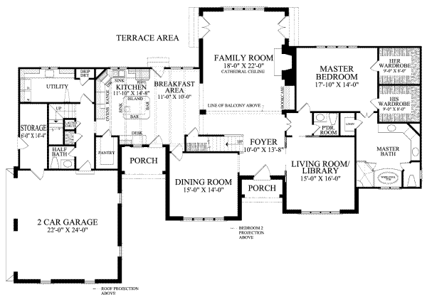 main floor house blueprint