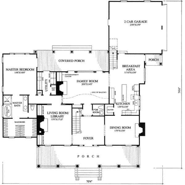 main floor house blueprint