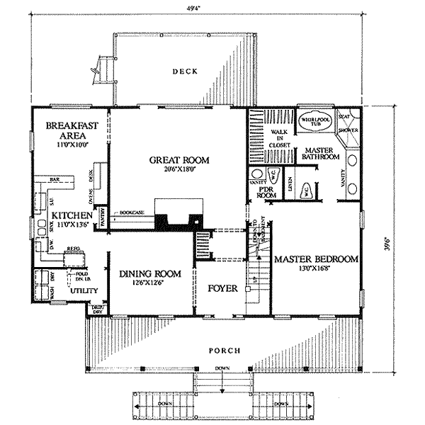 main floor house blueprint