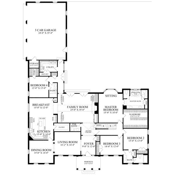main floor house blueprint