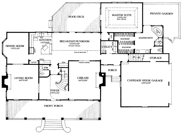 main floor house blueprint
