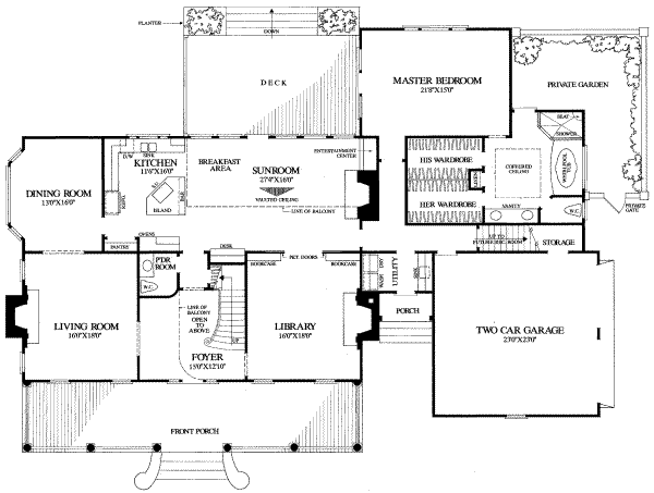main floor house blueprint