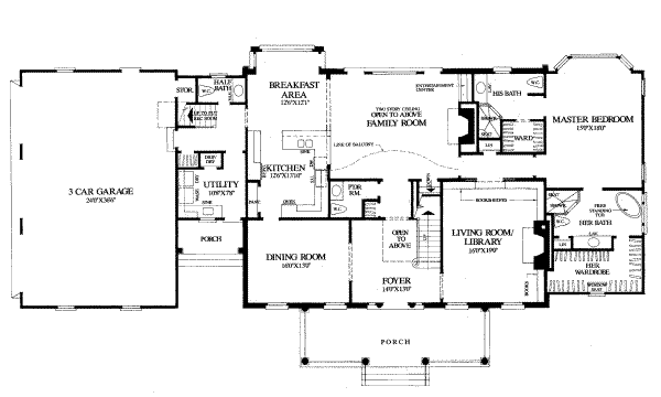 main floor house blueprint