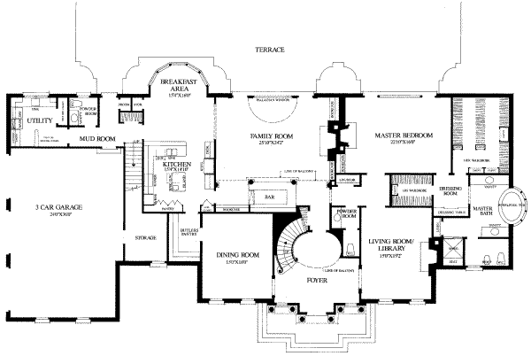 main floor house blueprint