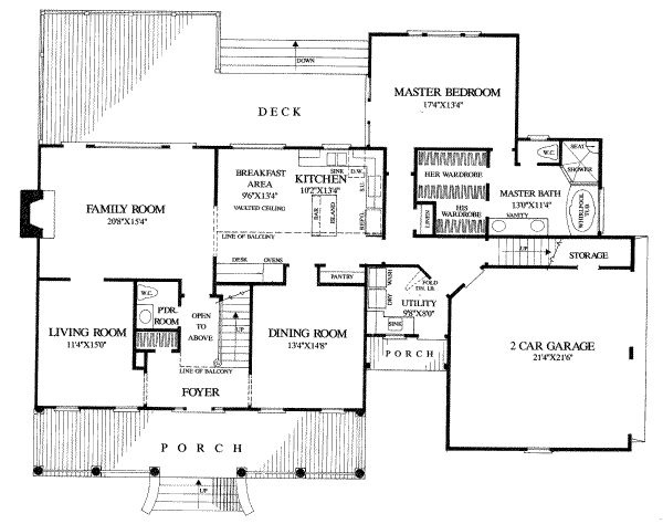 main floor house blueprint