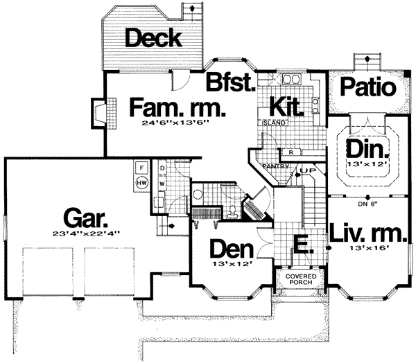 main floor house blueprint