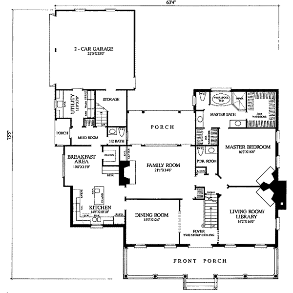 main floor house blueprint