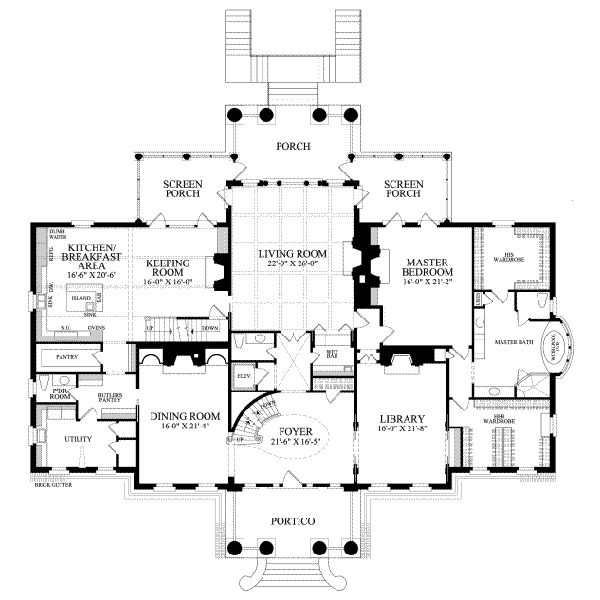 main floor house blueprint