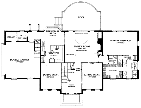 main floor house blueprint