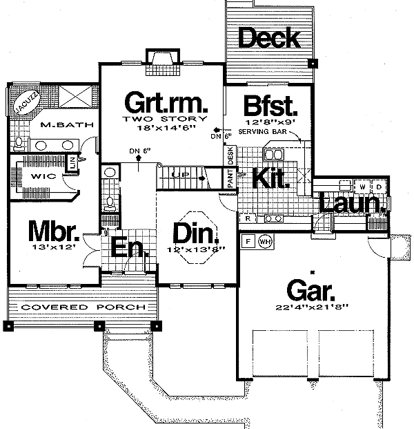 main floor house blueprint