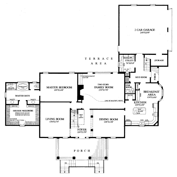 main floor house blueprint