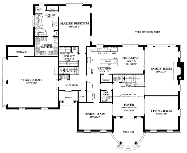 main floor house blueprint