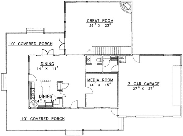 main floor house blueprint