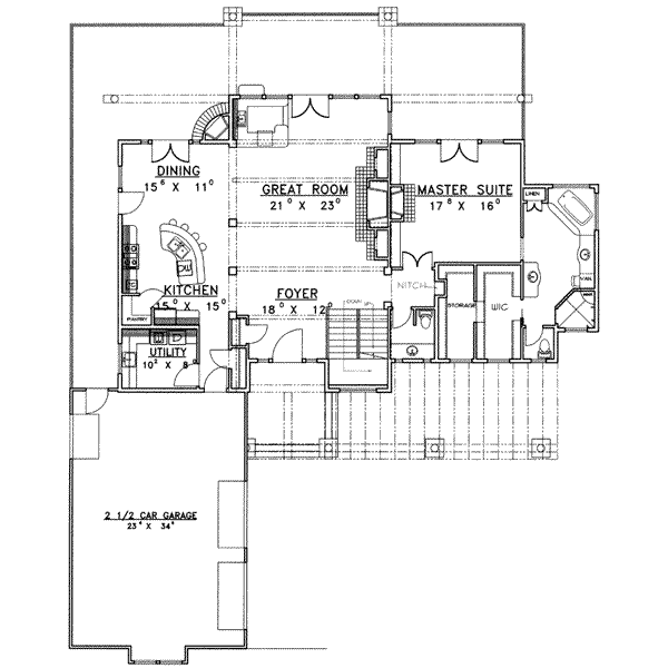 main floor house blueprint