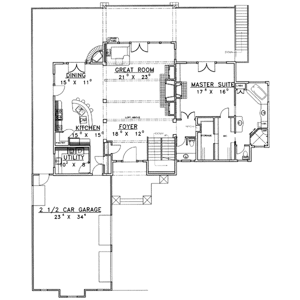 main floor house blueprint