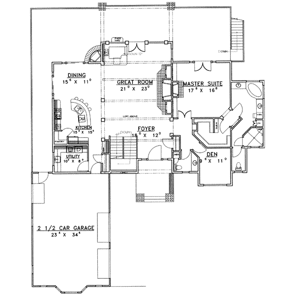 main floor house blueprint