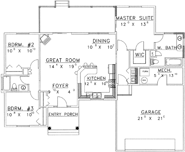 main floor house blueprint