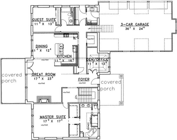 main floor house blueprint