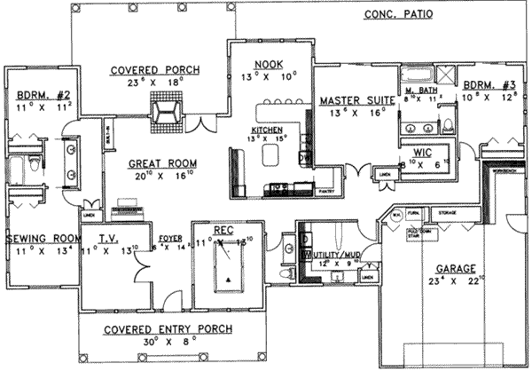 main floor house blueprint