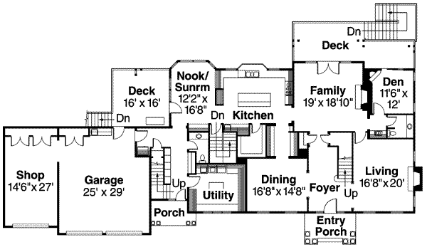 main floor house blueprint