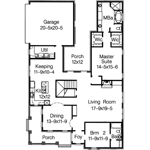 main floor house blueprint