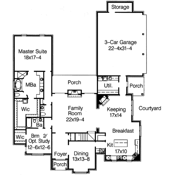 main floor house blueprint