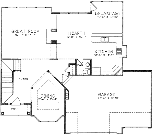 main floor house blueprint