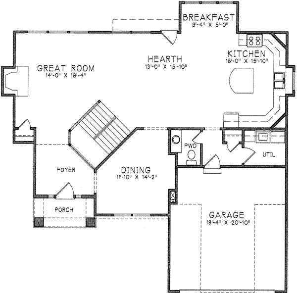 main floor house blueprint