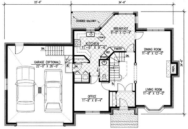 main floor house blueprint