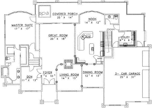 main floor house blueprint
