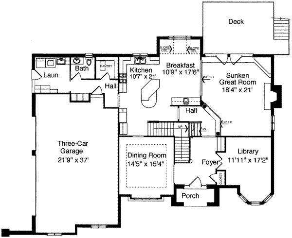 main floor house blueprint