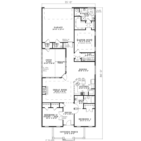 main floor house blueprint