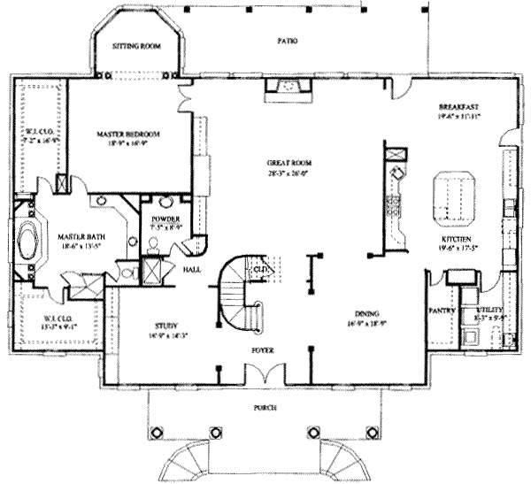 main floor house blueprint