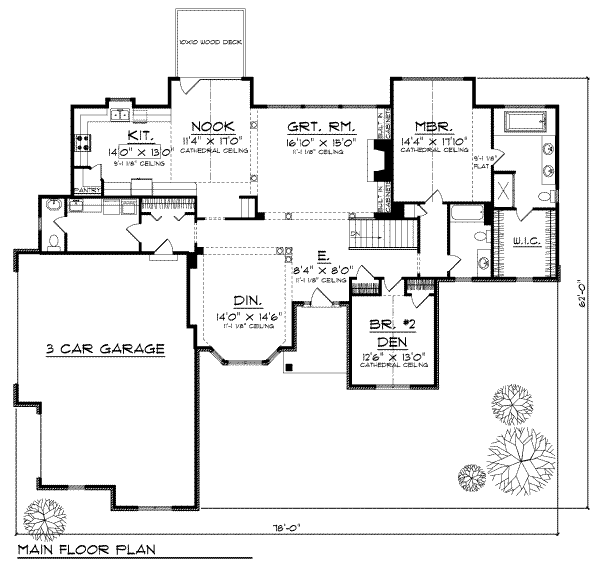 main floor house blueprint
