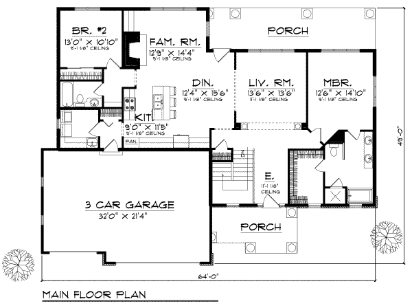 main floor house blueprint