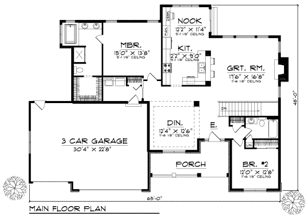 main floor house blueprint
