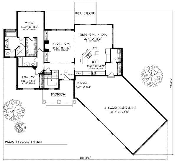 main floor house blueprint