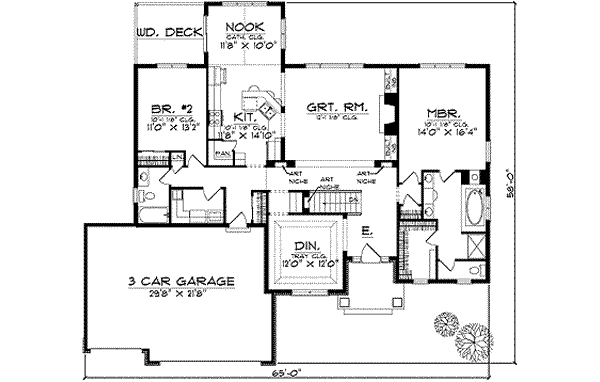 main floor house blueprint