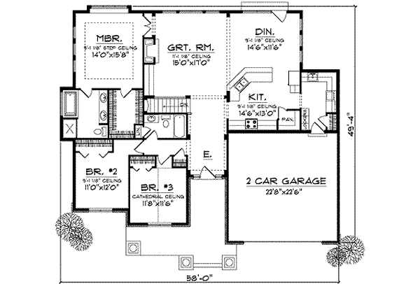 main floor house blueprint