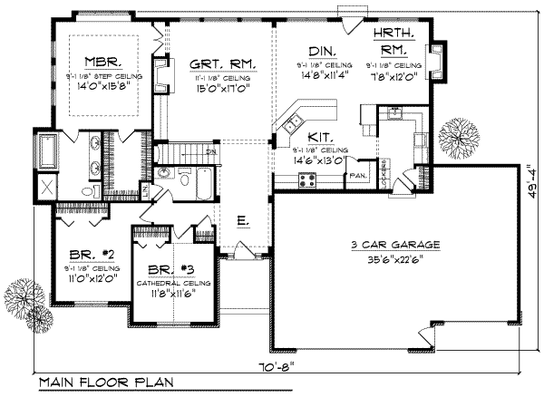 main floor house blueprint