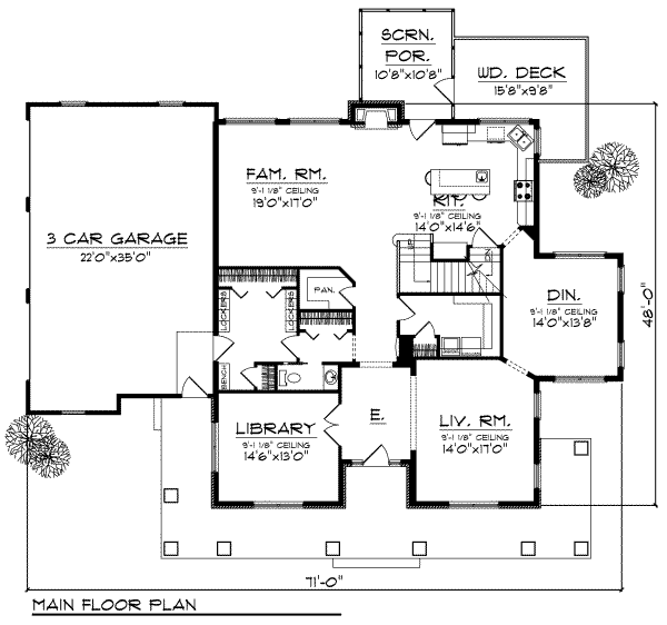 main floor house blueprint