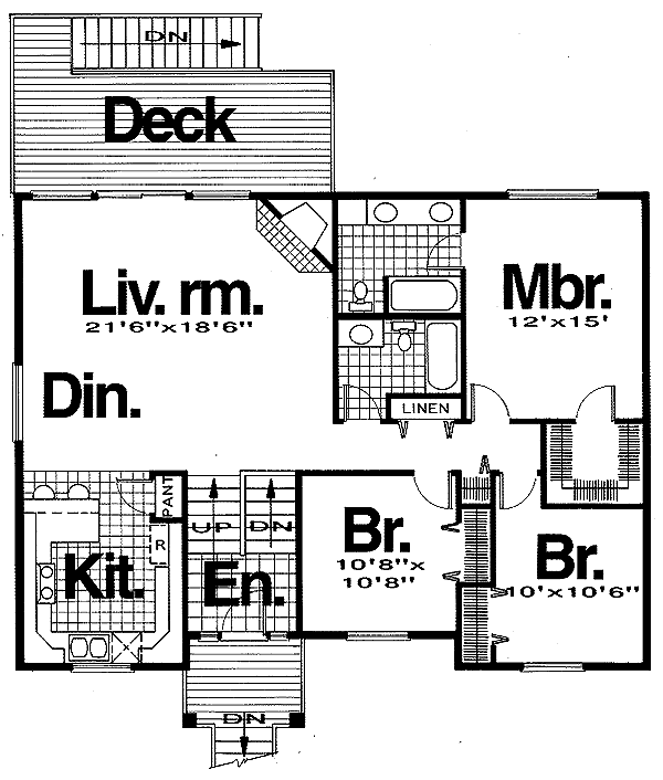 main floor house blueprint