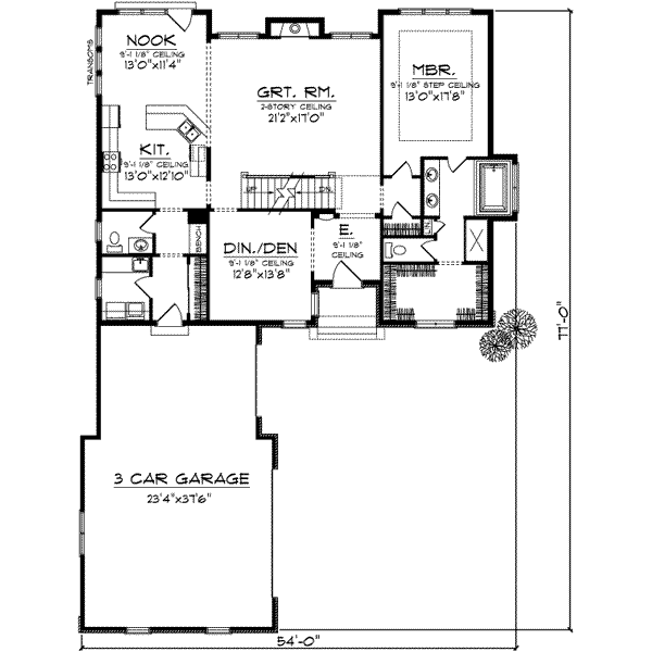 main floor house blueprint