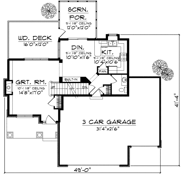 main floor house blueprint