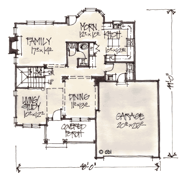 main floor house blueprint