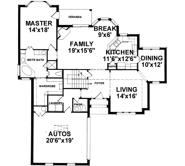 main floor house blueprint