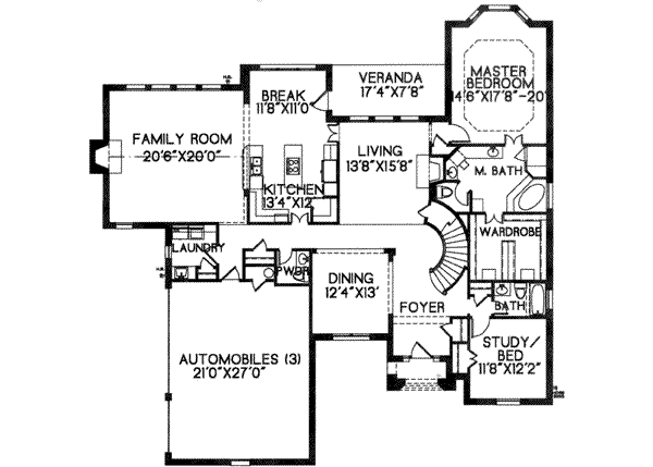 main floor house blueprint