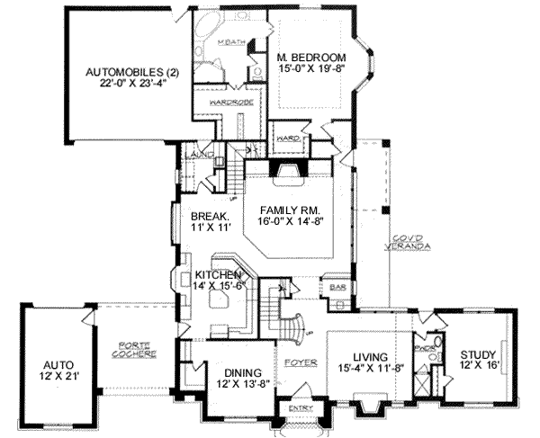 main floor house blueprint