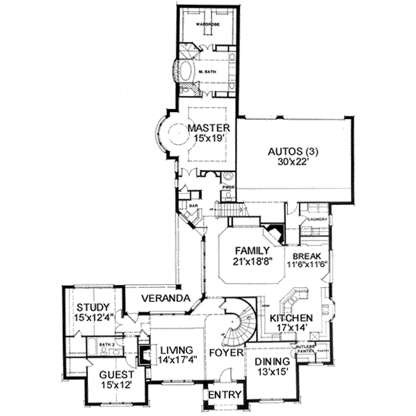 main floor house blueprint