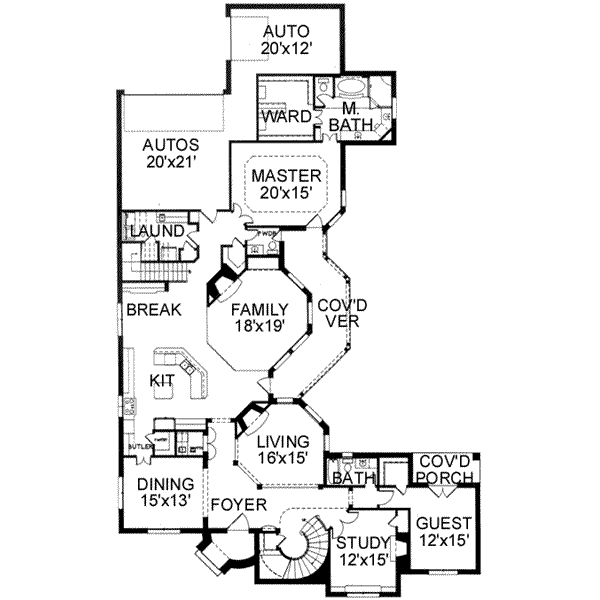 main floor house blueprint